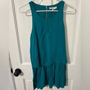 BCBG Two-Tiered Women’s Dress Y2K Teal Size Small